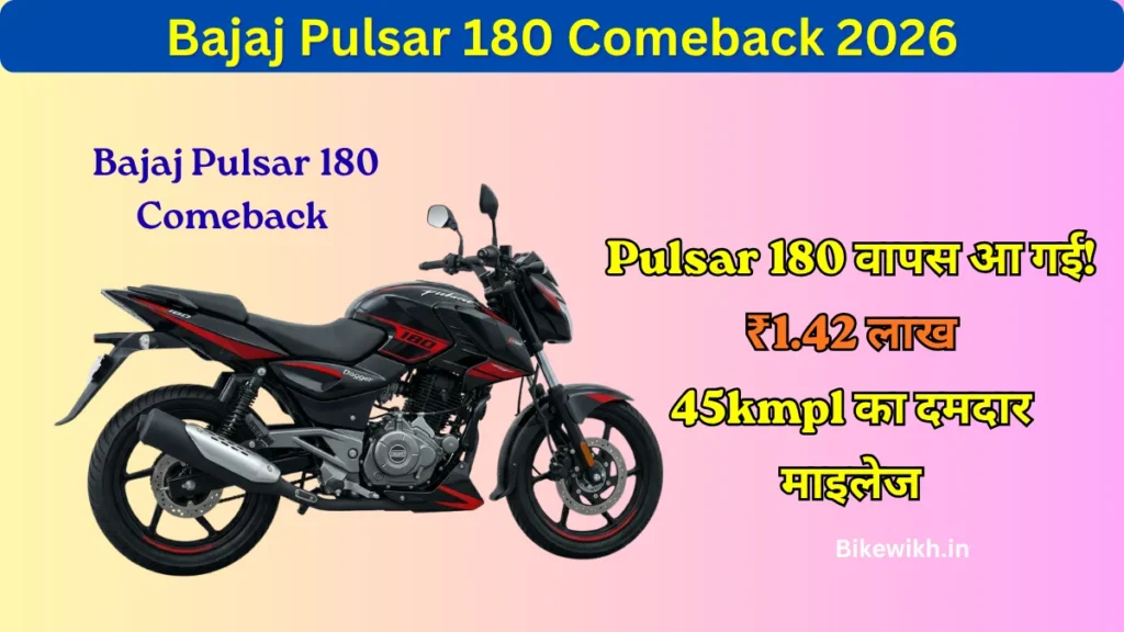 Bajaj Pulsar 180 Comeback