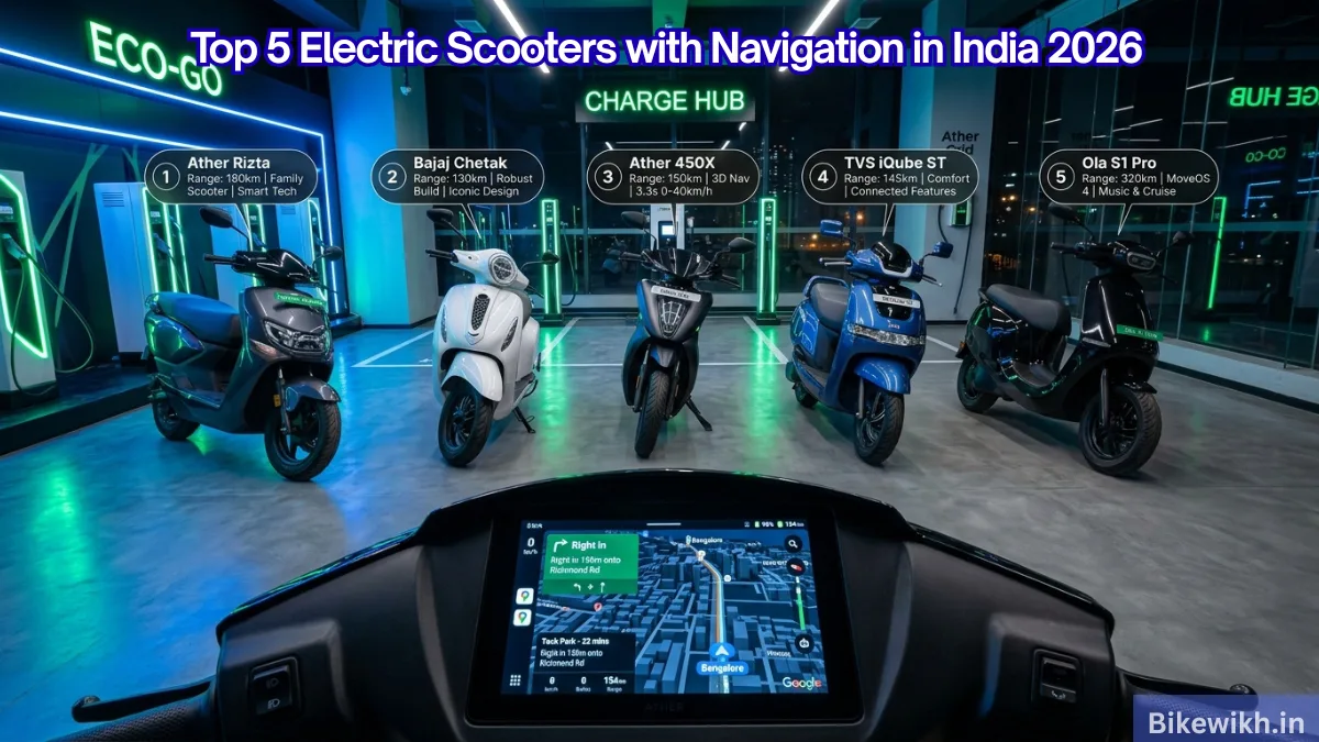 Top 5 Electric Scooters with Navigation in India
