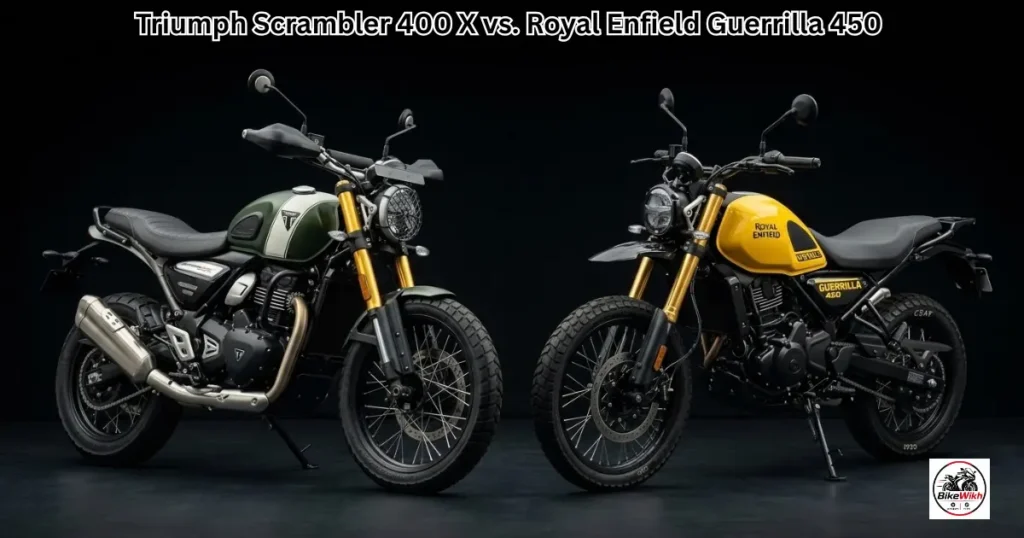 Triumph Scrambler 400 X vs. Royal Enfield Guerrilla 450